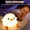 Cute Duck Silicone LED Night Light Rechargeable Touch Dimmable Nursery Bedside Lamp 3