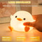 Cute Duck Silicone LED Night Light Rechargeable Touch Dimmable Nursery Bedside Lamp 4