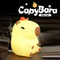 Cute Capybara Silicone LED Night Light Rechargeable Touch Bedside Lamp For Kids 0
