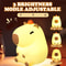 Cute Capybara Silicone LED Night Light Rechargeable Touch Bedside Lamp For Kids 1