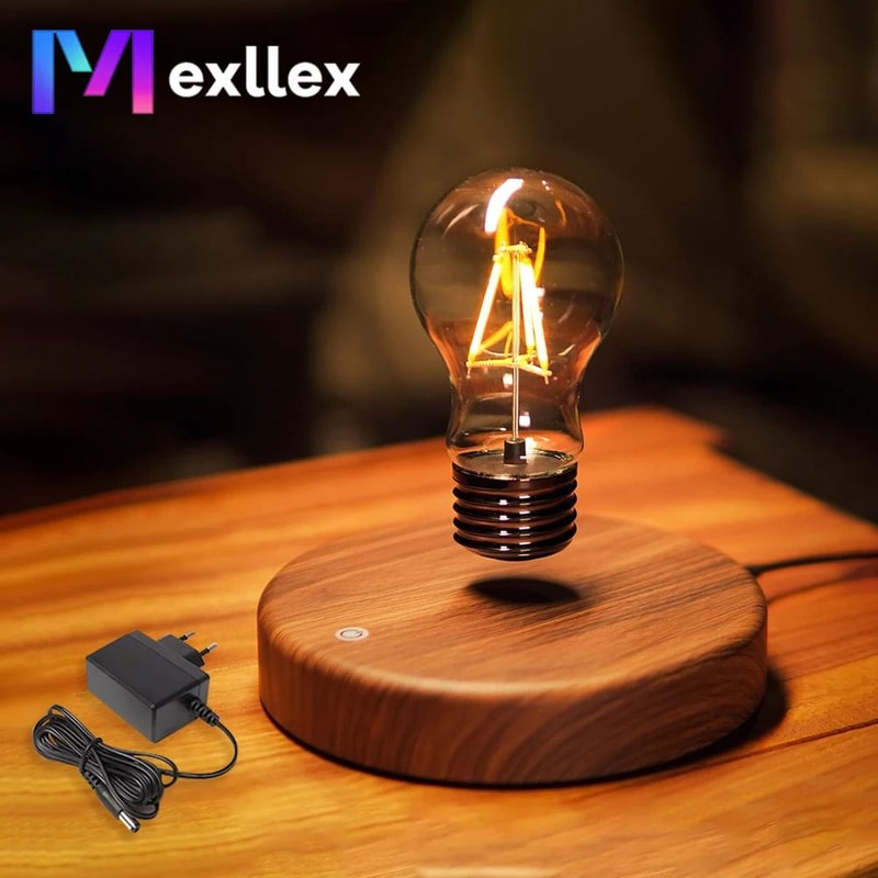 Magnetic Levitating LED Floating Lamp 360 Rotating Desk Night Light 0