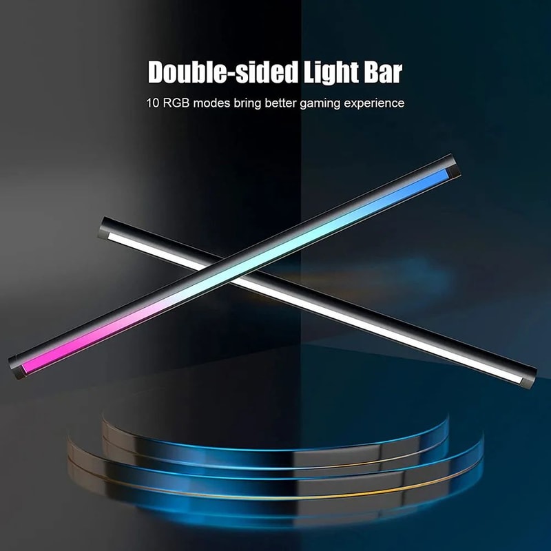 RGB LED Monitor Light Bar Dimmable Screen Desk Lamp With Music Rhythm Backlight 2