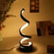 Modern Spiral LED Table Lamp 3 Color Touch Dimmable Bedside Desk Light 12