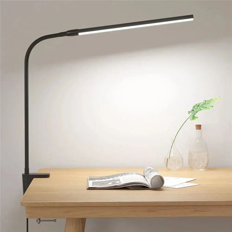 Dual Head LED Desk Lamp With Remote Dimmable Architect Monitor Light For Office Reading 6