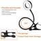 USB ClipOn LED Reading Lamp 360 Flexible Gooseneck Dimmable Study Light 3
