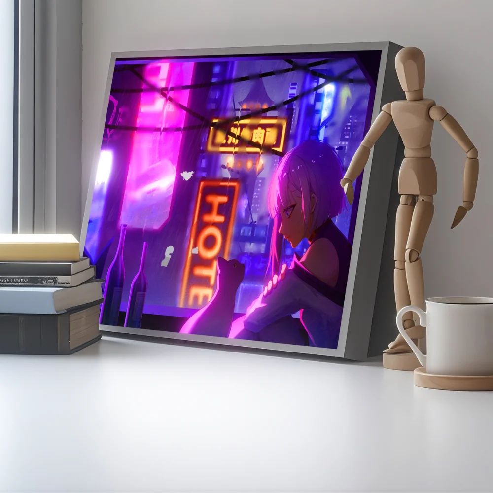 Cyberpunk Edgerunners Neon LED Lamp 3D Anime Gaming Room Night Light 2