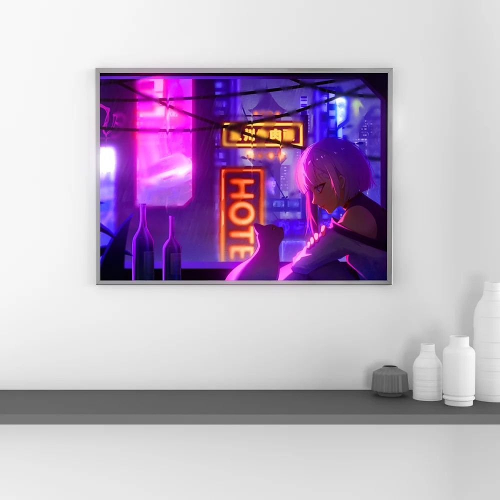 Cyberpunk Edgerunners Neon LED Lamp 3D Anime Gaming Room Night Light 4