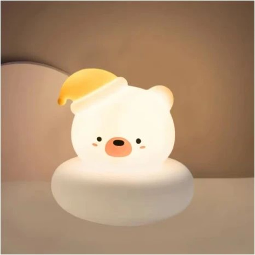 Cute Animal LED Night Light For Kids Touch Control 3 Level Dimmable Nursery Lamp 5