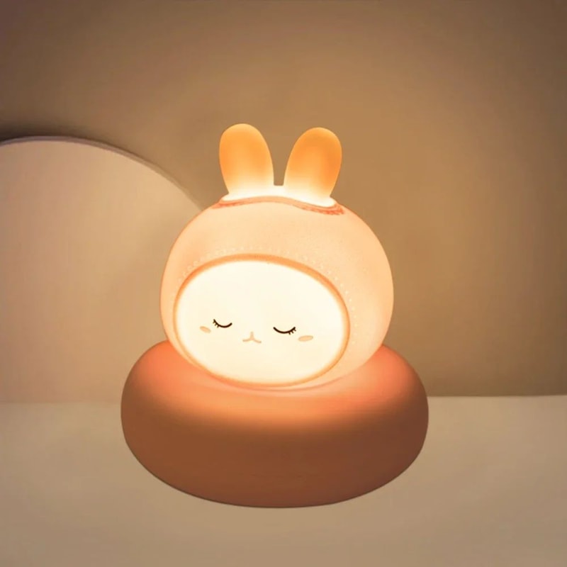 Cute Animal LED Night Light For Kids Touch Control 3 Level Dimmable Nursery Lamp 9