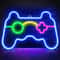 USB LED Neon Game Controller Wall Light Gaming Room Decorative Lamp 12