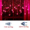 Christmas Snowflake LED Curtain String Lights Flashing Holiday Fairy Garland 6