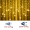 Christmas Snowflake LED Curtain String Lights Flashing Holiday Fairy Garland 7