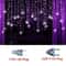 Christmas Snowflake LED Curtain String Lights Flashing Holiday Fairy Garland 11