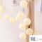 Cotton Ball LED String Lights USB Fairy Lights Garland For Bedroom Party Wedding Decor 15