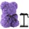 Rose Bear Artificial Foam Flower Gift With Display Box Romantic Valentines Day Anniversary Birthd 6