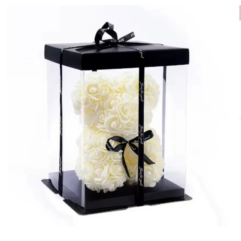 Rose Bear Artificial Foam Flower Gift With Display Box Romantic Valentines Day Anniversary Birthd 13