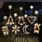 LED Christmas Window Sucker Lights Battery Powered Hanging Holiday Decor Lamp 0