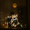 LED Christmas Window Sucker Lights Battery Powered Hanging Holiday Decor Lamp 6