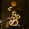 LED Christmas Window Sucker Lights Battery Powered Hanging Holiday Decor Lamp 14