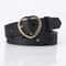Womens Heart Buckle Pin Belt Stylish Versatile Waist Belt For Jeans Dresses 5