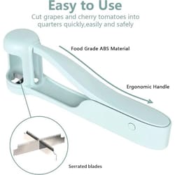 kids fruit slicer & grape cutter kitchen tool – safe tomato & strawberry slicer for kids cooking