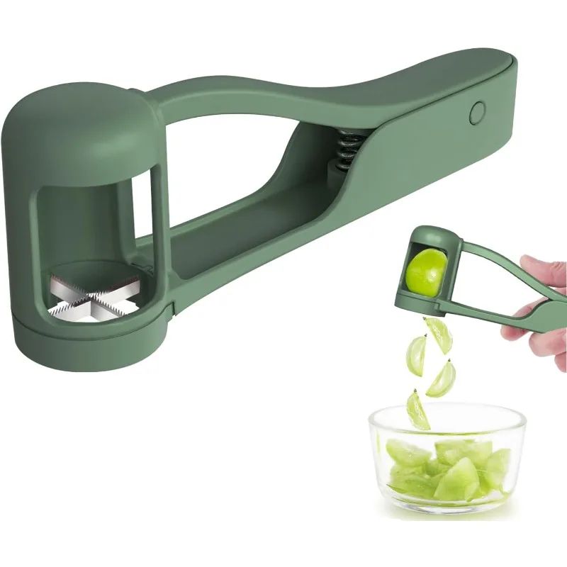 Kids Fruit Slicer Grape Cutter Kitchen Tool Safe Tomato Strawberry Slicer For Kids Cooking 5