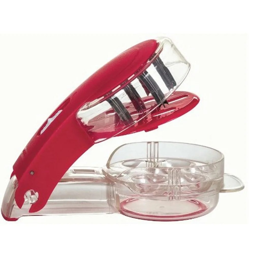 6Hole Cherry Pitter With Container Quick Cherry Corer Seed Remover Kitchen Tool 2