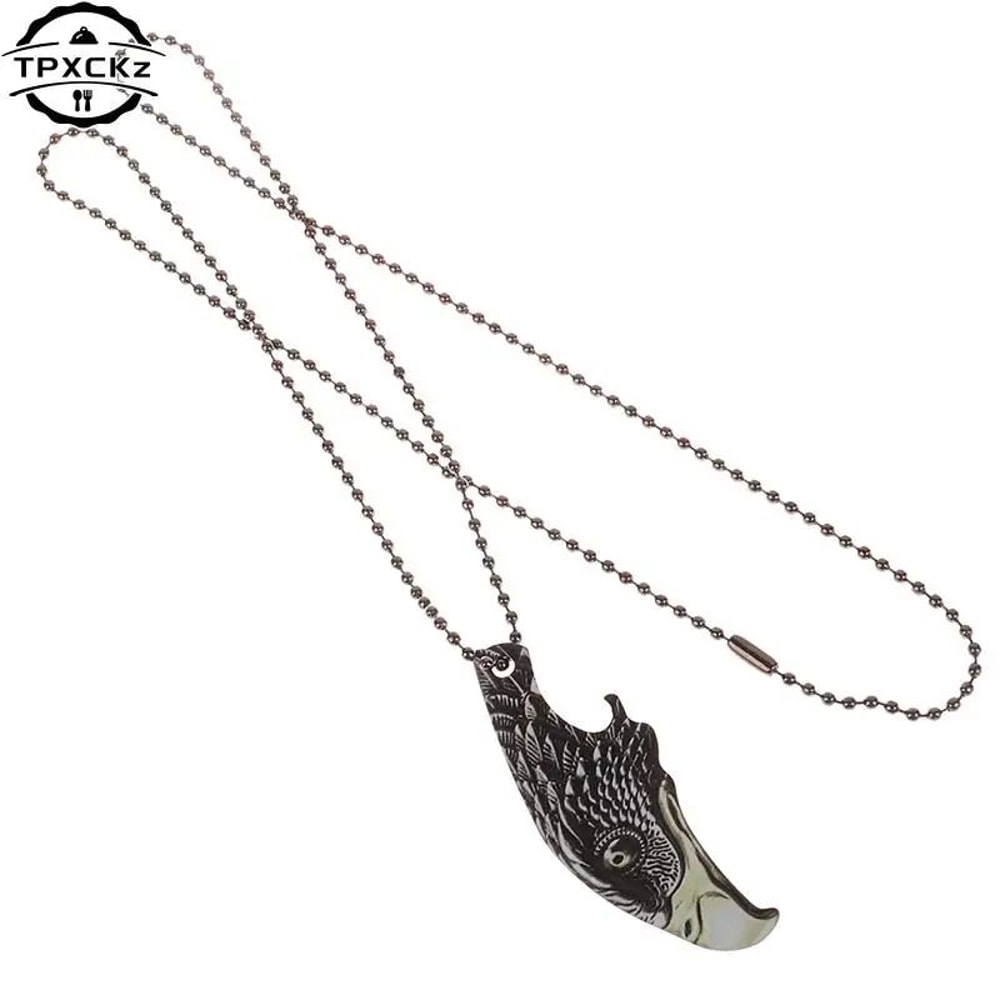 Stainless Steel Eagle Head Bottle Opener Portable Beer Bottle Jar Lid Opener Keychain Tool 1