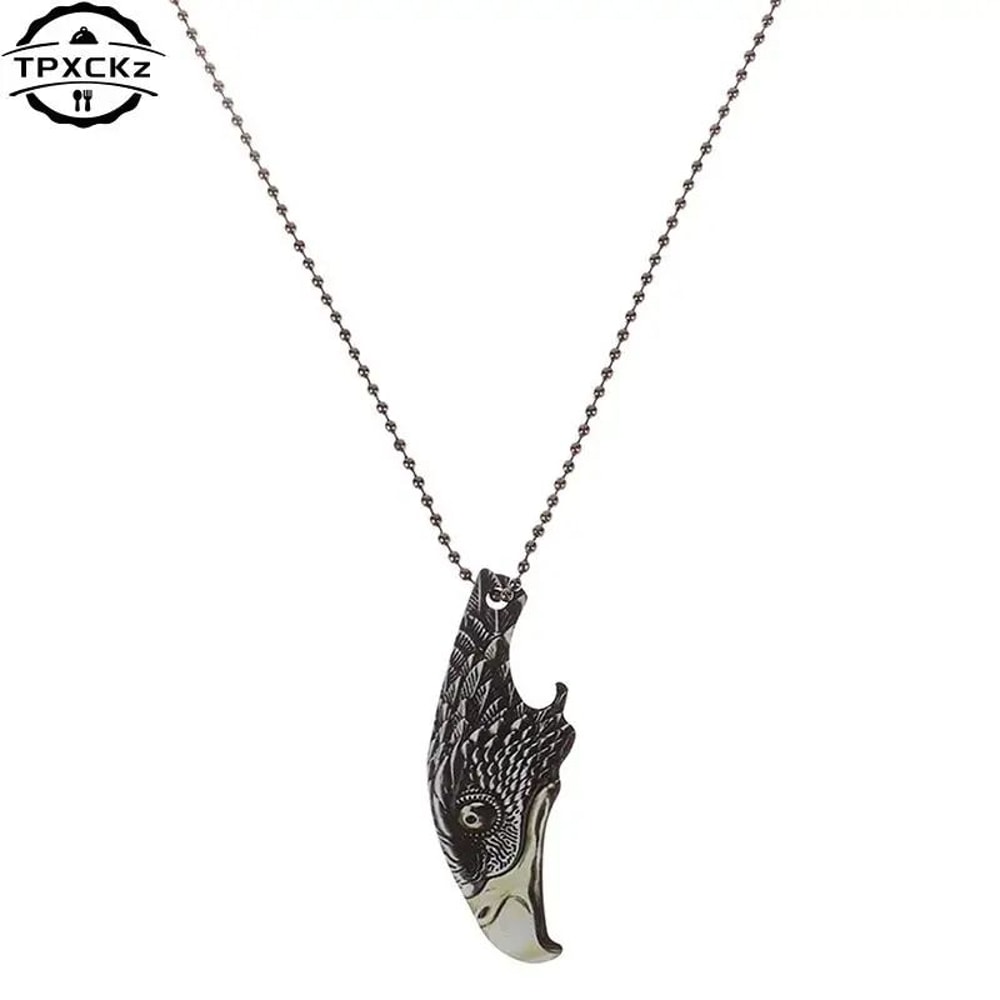 Stainless Steel Eagle Head Bottle Opener Portable Beer Bottle Jar Lid Opener Keychain Tool 3