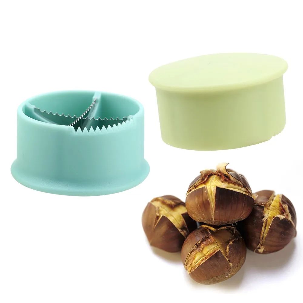 Multifunction Chestnut Nut Cracker Tool Cross Blade Walnut Sheller Chestnut Opener Kitchen Gadge 4