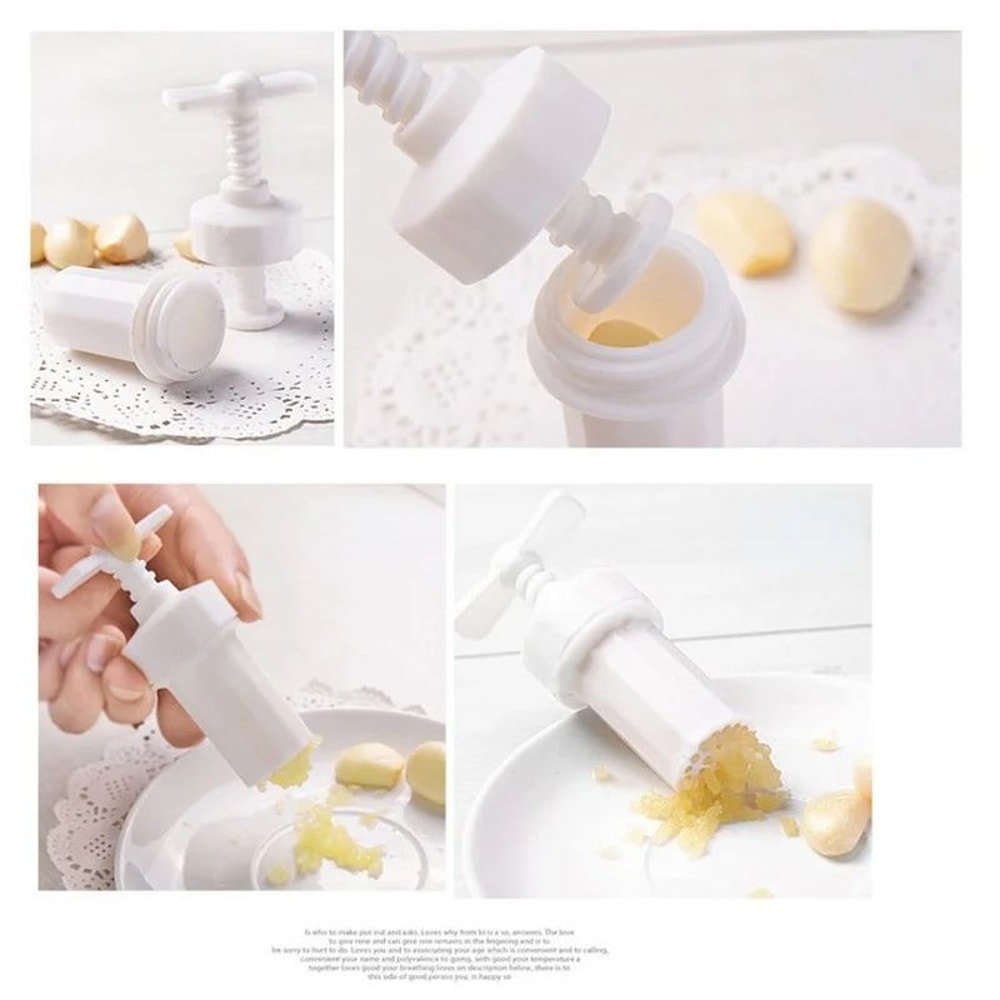 Manual Garlic Ginger Twist Crusher Easy Press Kitchen Mincer Tool 5