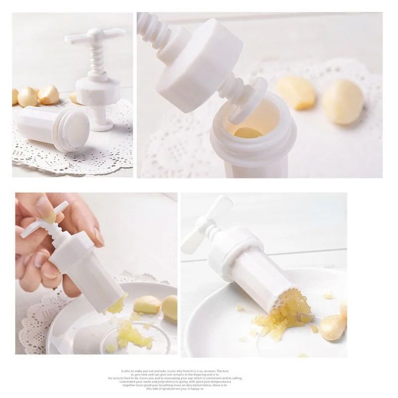 Manual Garlic Ginger Twist Crusher Easy Press Kitchen Mincer Tool 5
