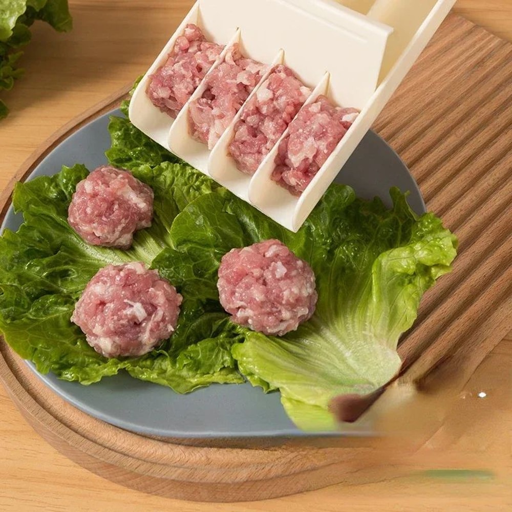 Manual Meatball Maker Mold Spoon Set Easy DIY Meat Fish Ball Kitchen Tool 1