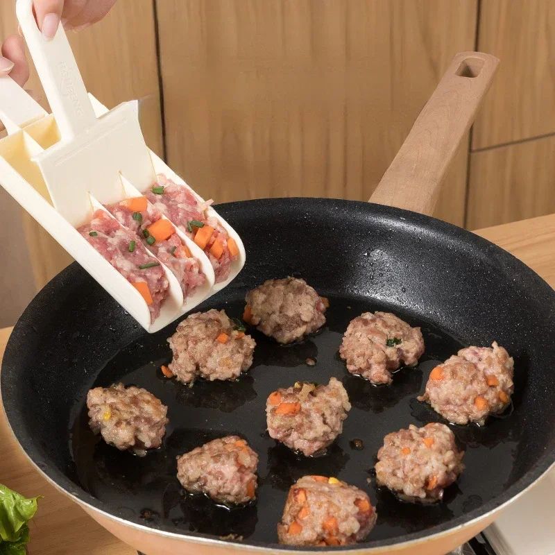 Manual Meatball Maker Mold Spoon Set Easy DIY Meat Fish Ball Kitchen Tool 2