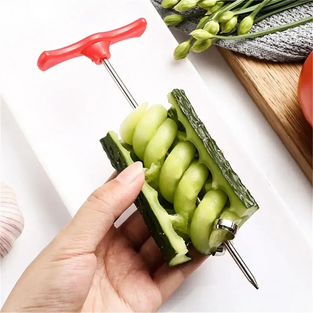 Stainless Steel Vegetable Spiralizer Cutter Potato Carrot Cucumber Spiral Slicer 0