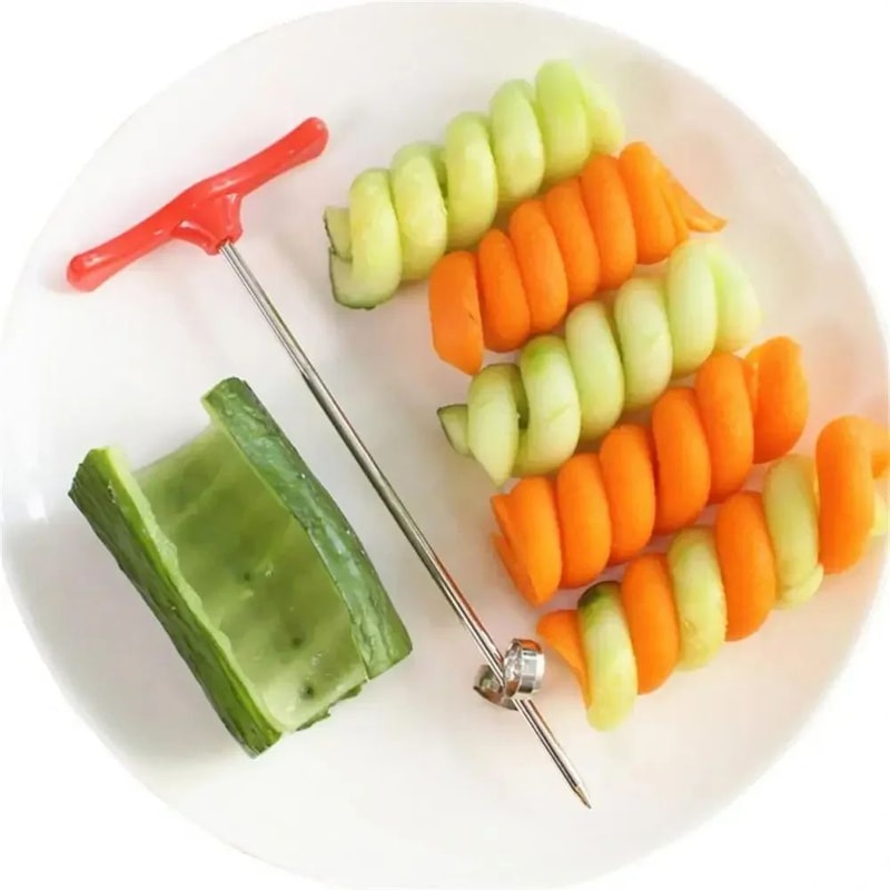 Stainless Steel Vegetable Spiralizer Cutter Potato Carrot Cucumber Spiral Slicer 1