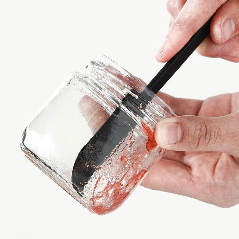 SHIMOYAMA Silicone Jam Spatula Long Handle Jar Scraper For Bottles Jars 1