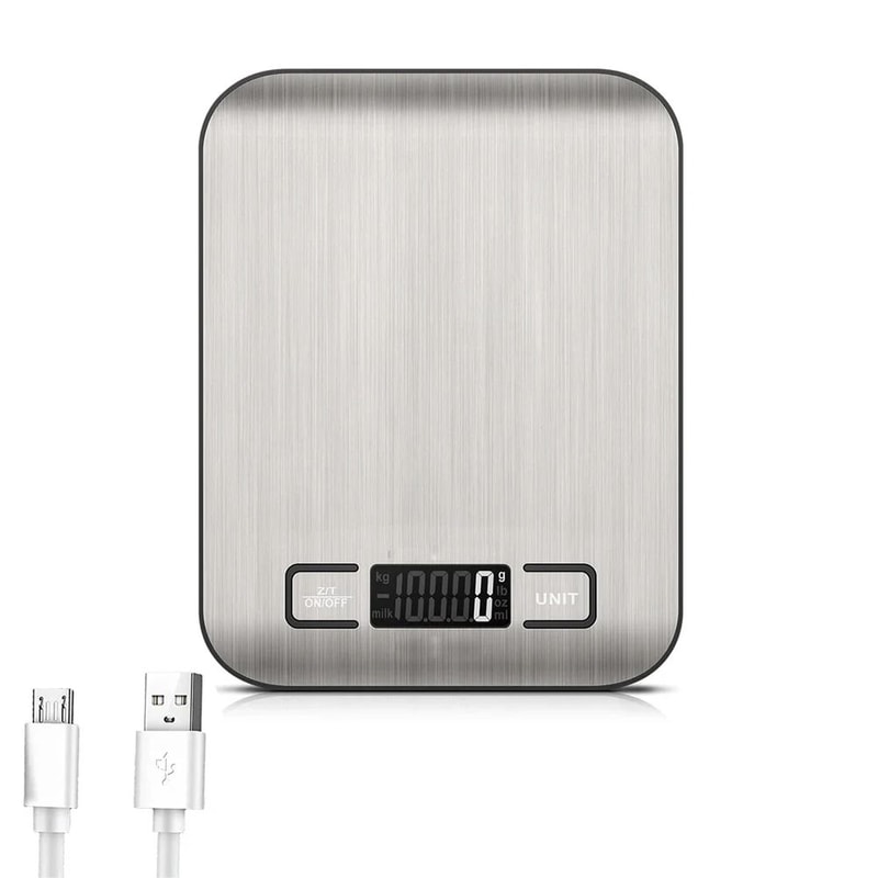 Rechargeable Digital Kitchen Scale With LCD Display 2205 Lb High Precision Food Weighing Scale 6