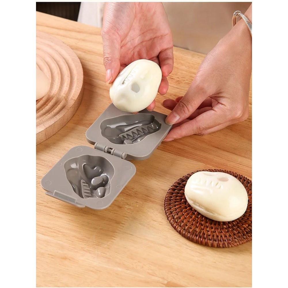 Dinosaur Fossil Egg Mold Cute Boiled Egg Rice Shaper For Kids Lunch 3