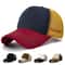 ColorBlock Mesh Trucker Baseball Cap Breathable FivePanel Adjustable Snapback Hat 0