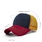 ColorBlock Mesh Trucker Baseball Cap Breathable FivePanel Adjustable Snapback Hat 1