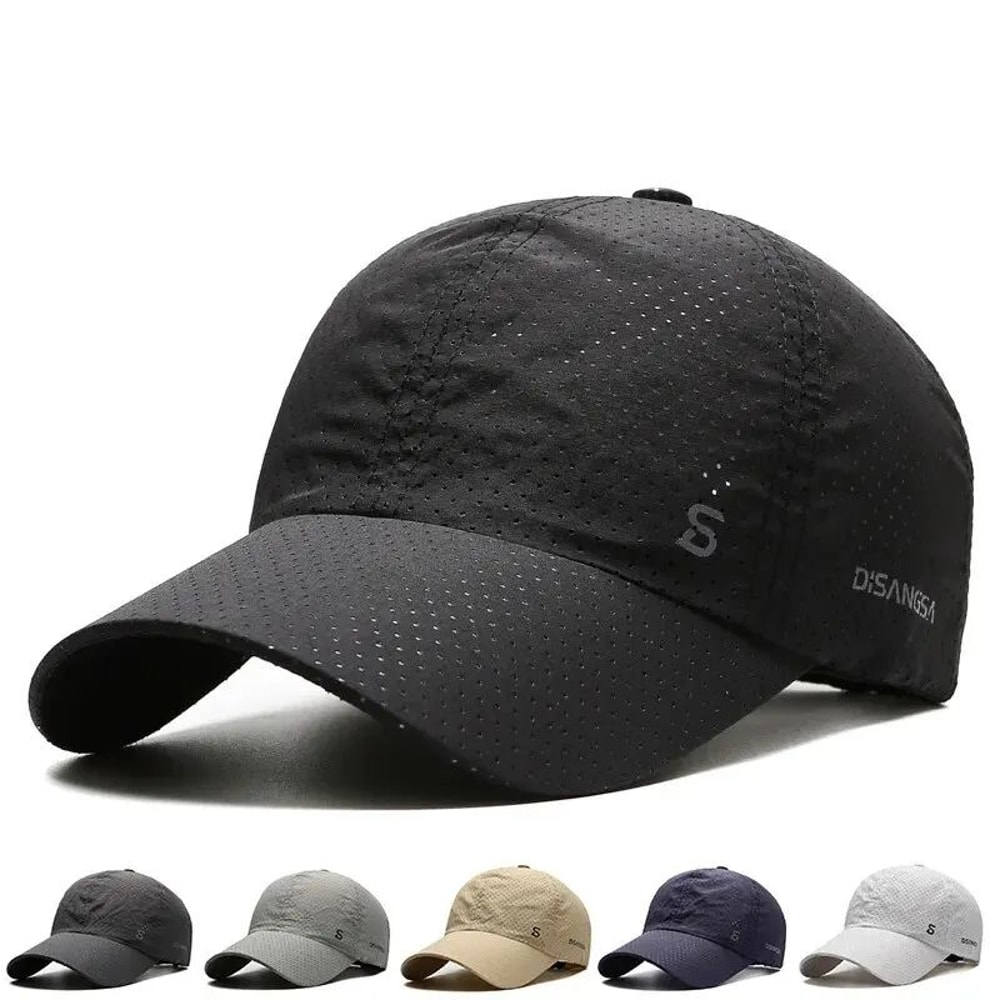 QuickDry Breathable Running Cap Lightweight Outdoor Sun Protection Baseball Hat 0