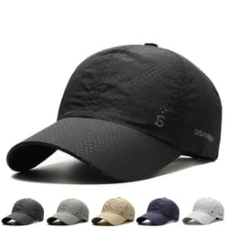 quick-dry breathable running cap – lightweight outdoor sun protection baseball hat