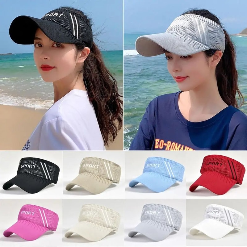 Womens Ponytail Sun Protection Baseball Cap Breathable Outdoor Sports Hat 1