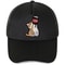 Chinoiserie Cartoon Kitten Baseball Cap Retro Adjustable Casual Summer Hat 0