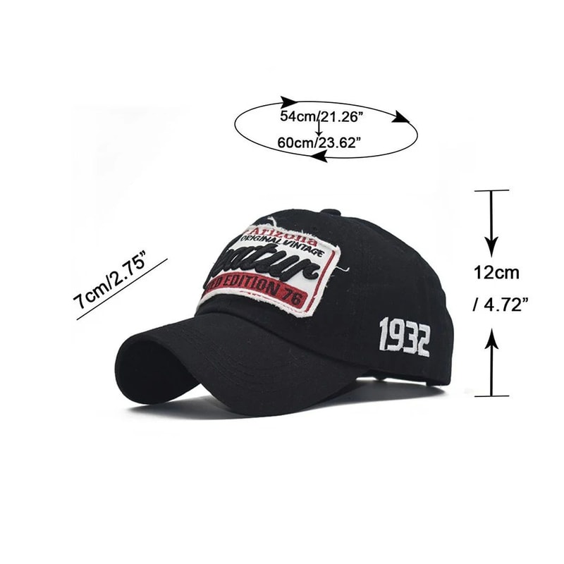 Mens Letter Embroidery Baseball Cap Adjustable Cotton Snapback Casual Hat 5