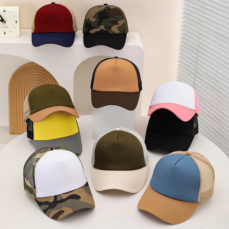 Breathable Mesh Patchwork Baseball Cap For Summer Outdoor Travel 0