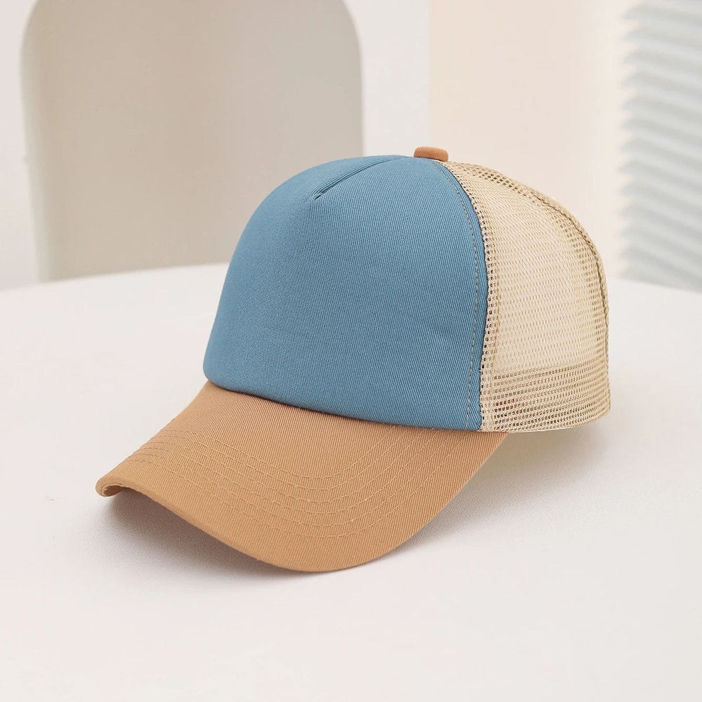 Breathable Mesh Patchwork Baseball Cap For Summer Outdoor Travel 7