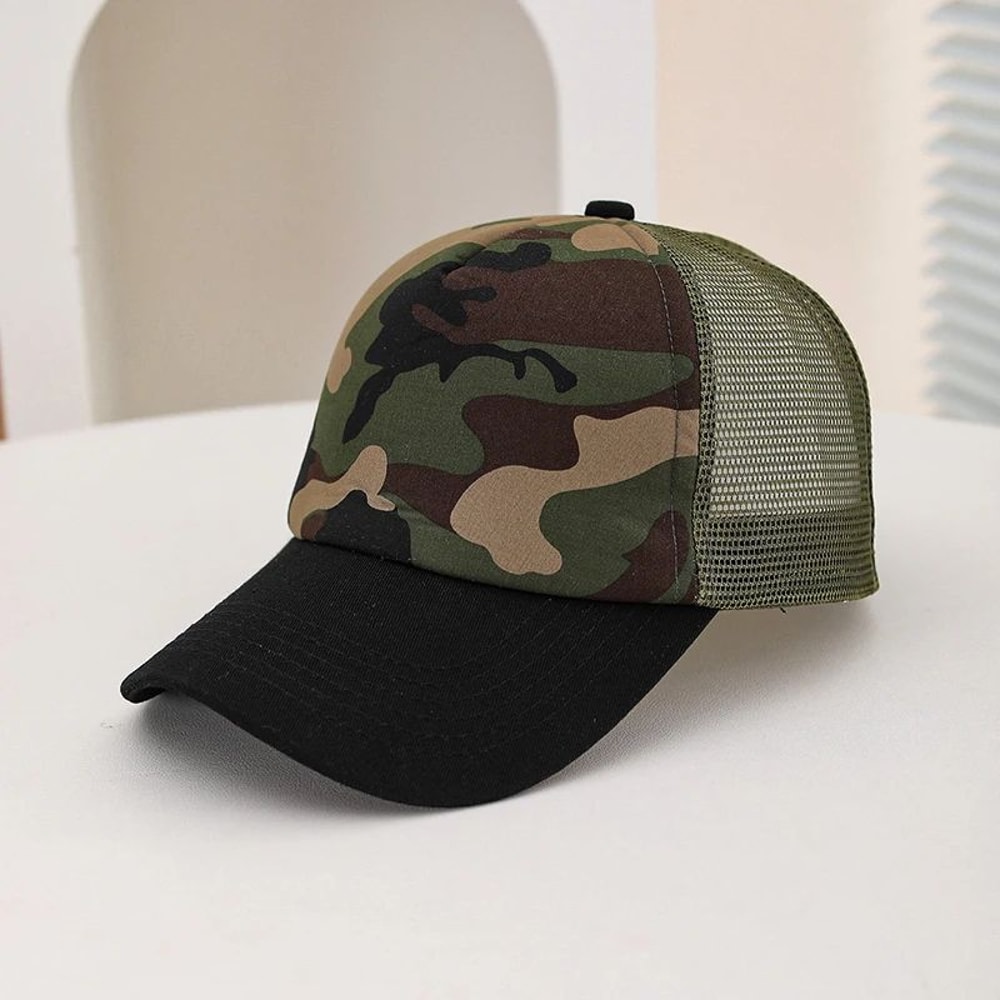 Breathable Mesh Patchwork Baseball Cap For Summer Outdoor Travel 8