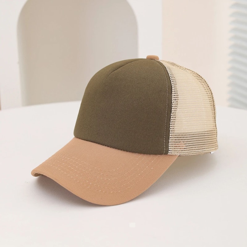 Breathable Mesh Patchwork Baseball Cap For Summer Outdoor Travel 10